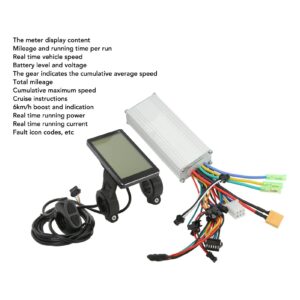 RiToEasysports 48V 60V 500W Electric Bike Brushless Controller Kit, Electric Scooter Motor Brushless Controller Kit with LCD Display Panel