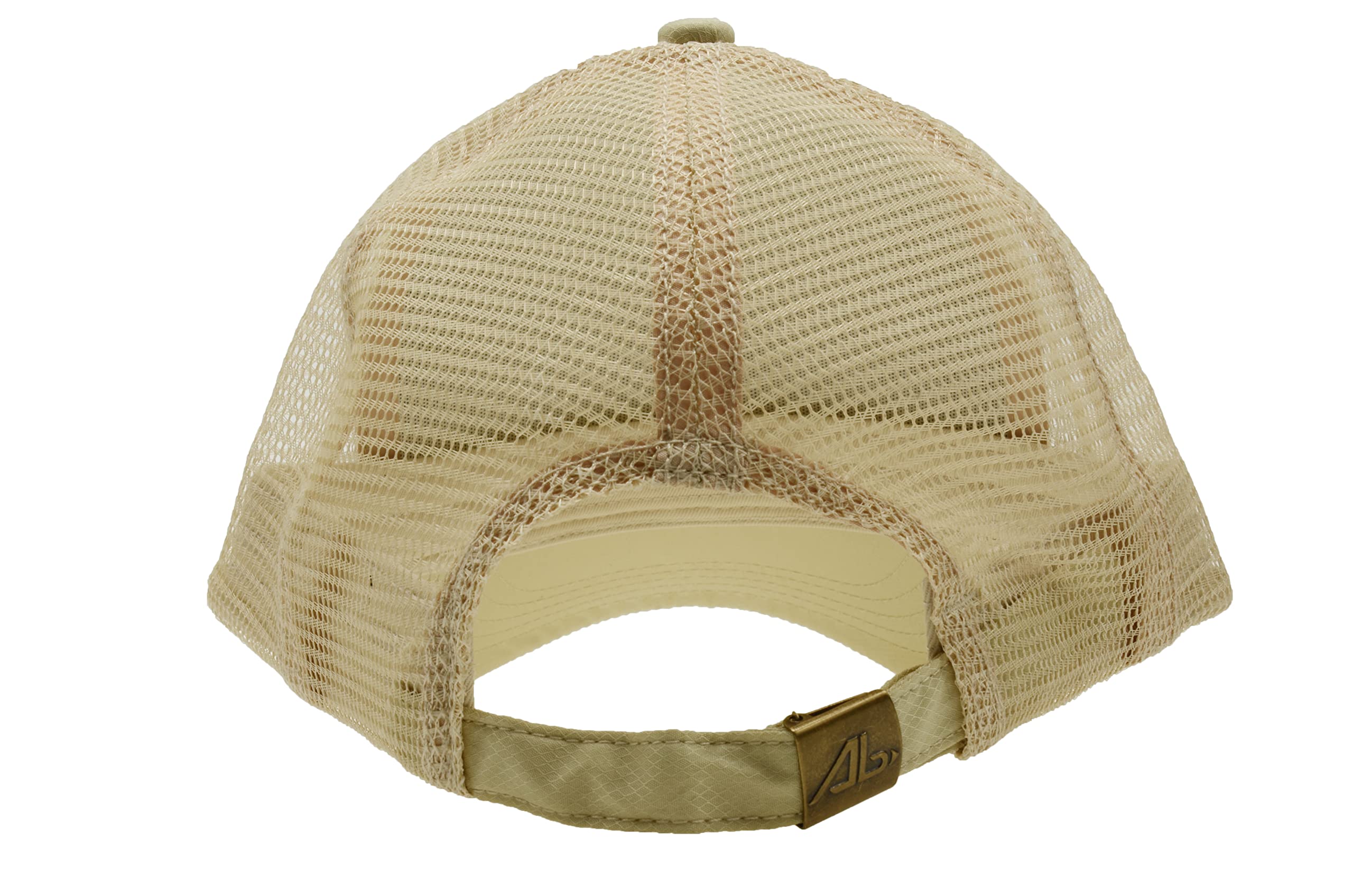 MUNULA Oversize Quick Dry Mesh Trucker Hat Big Head Hats for Men XXL Baseball Cap Breathable Dad Hat Adjustable 23.6"-26.8" (Khaki)