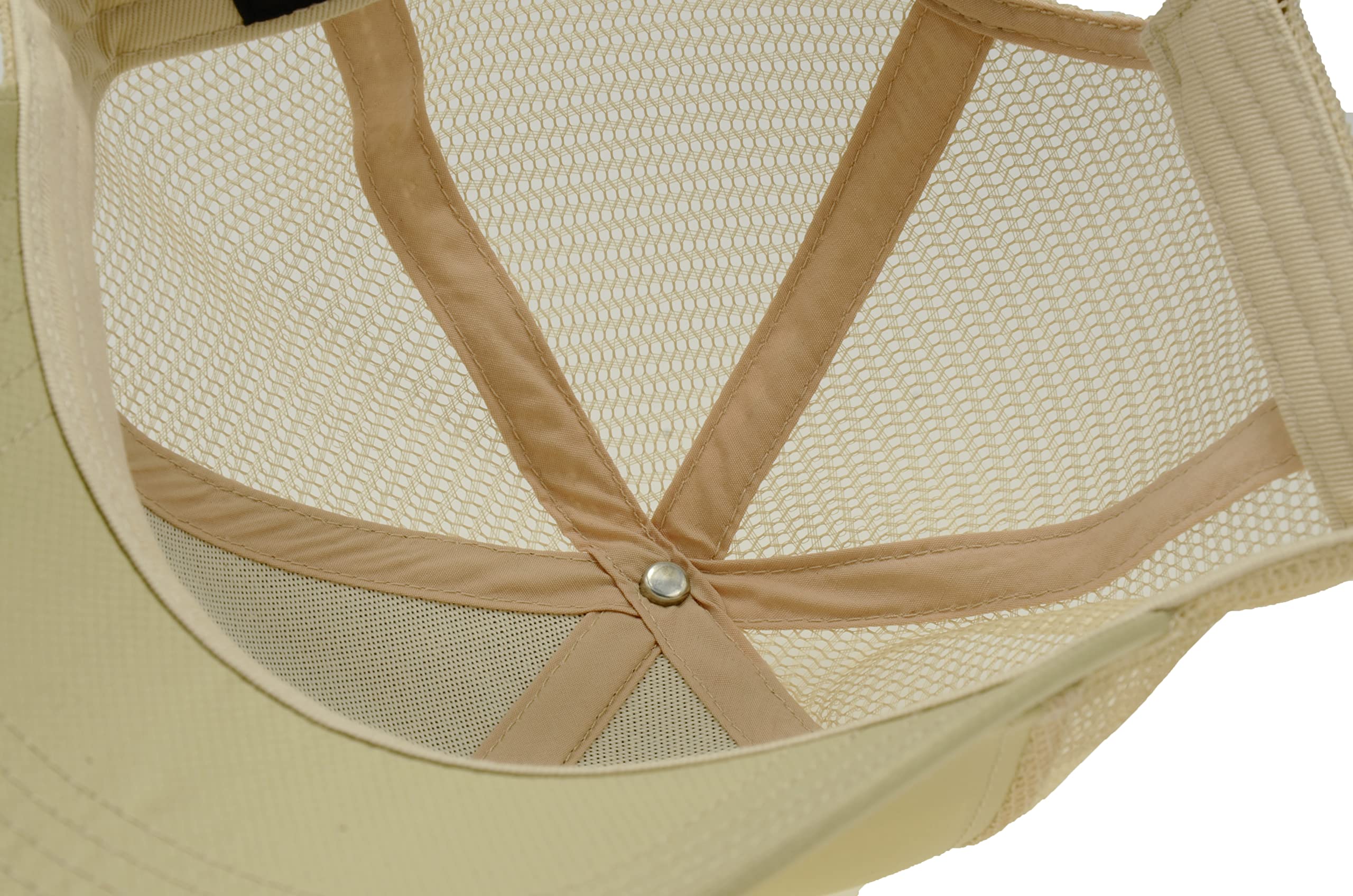 MUNULA Oversize Quick Dry Mesh Trucker Hat Big Head Hats for Men XXL Baseball Cap Breathable Dad Hat Adjustable 23.6"-26.8" (Khaki)