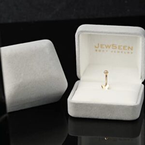 Jewseen 14K Gold Belly Button Rings for Women Butterfly Belly Rings Navel Piercing Jewelry Belly Piercing Body Piercing Jewelry