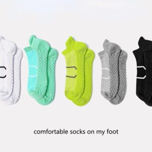 ADILAIDUN Women Athletic Socks No Show, 7/14 Pairs Running Socks Cushion Padded Ankle Socks Athletic Sports Socks Low Cut Size 5-12 (Green-14 Pairs)