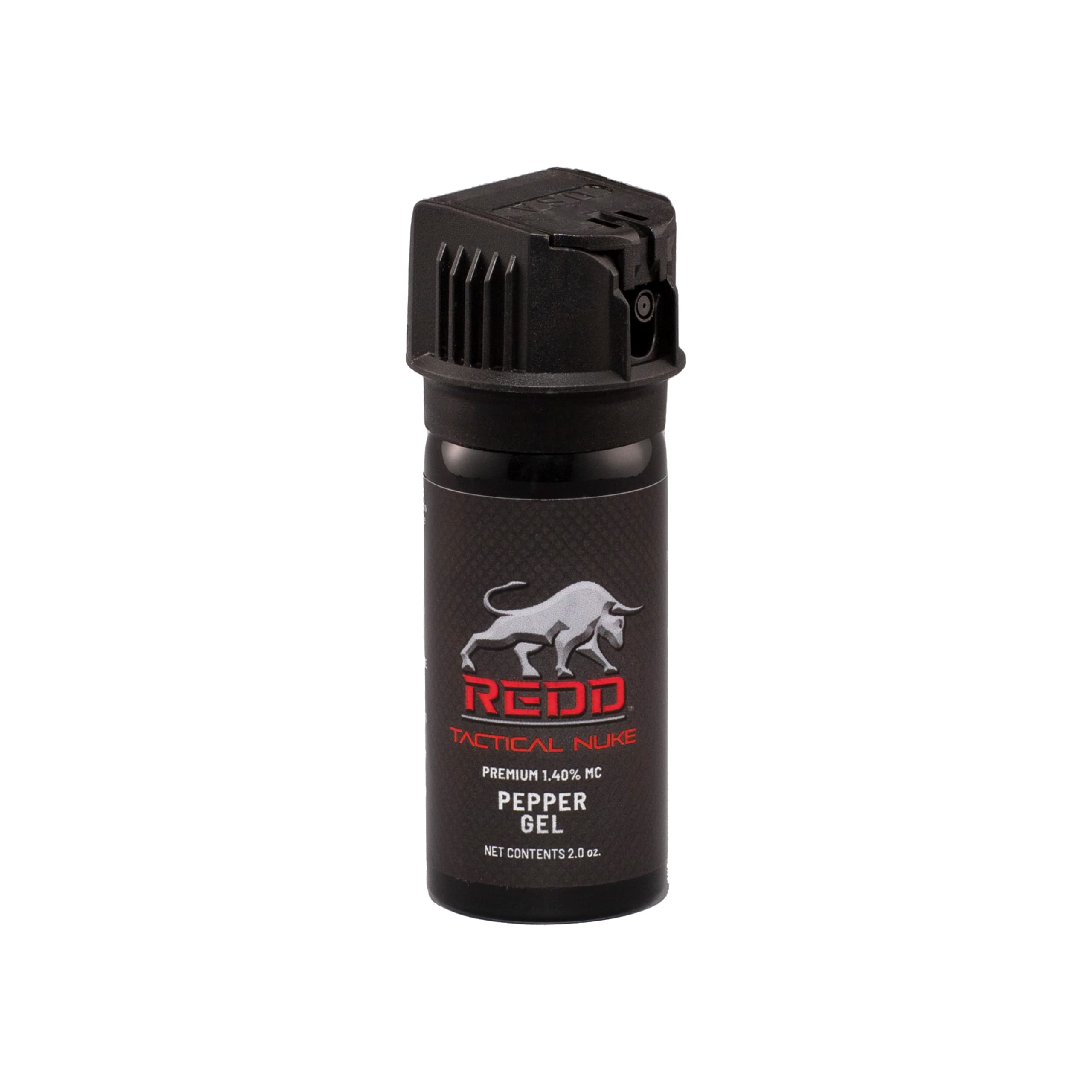 REDD Pepper Spray, Tactical Nuke - (1.40% MC) Maximum Strength Pepper Gel and Nylon Holster - (2 oz)