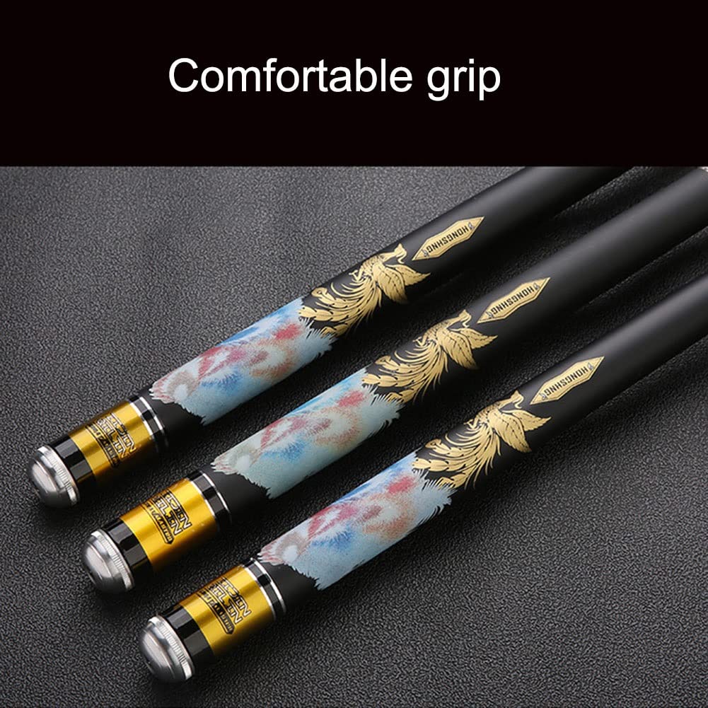 ZFF Fishing Rod Carbon Fiber Hand Pole Ultra Hard Ultralight Carp Rod 3.6m 3.9m 4.5m 4.8m 5.4m 5.7m 6.3m 7.2m 8.1m Rivers Lakes Reservoirs Streams 28 Tone (Size : 4.8m)