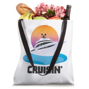 Cruisin' Cruise Ship Island Vacay Fun Tote Bag