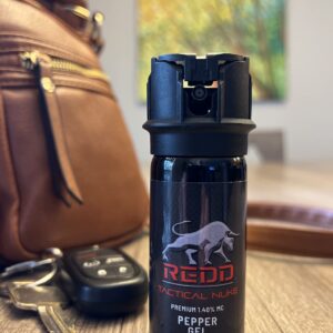 REDD Pepper Spray, Tactical Nuke - (1.40% MC) Maximum Strength Pepper Gel and Nylon Holster - (2 oz)