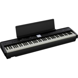 Roland FP-E50 88-Key SuperNATURAL Digital Piano Bundle with KSFE50 Custom Stand, Monitoring Headphones