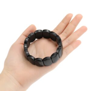 SZFMSWE shungite stones raw shungite bracelet (Inner diameter length 2.3Inches)