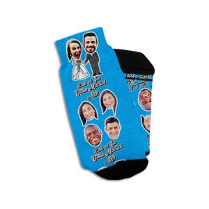 undsptd custom face socks for any occasion, occasion gift customized socks with faces (married)