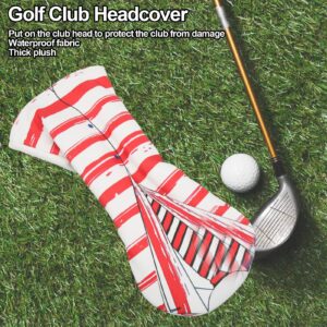 Golf Headcover, Waterproof American Stars Stripes Flag Pattern Head Cover Sleeve for Driver