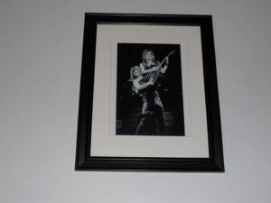 framed ozzy randy rhoads 1981 on stage sabbath 14"x17" metal gods! prince of darkness