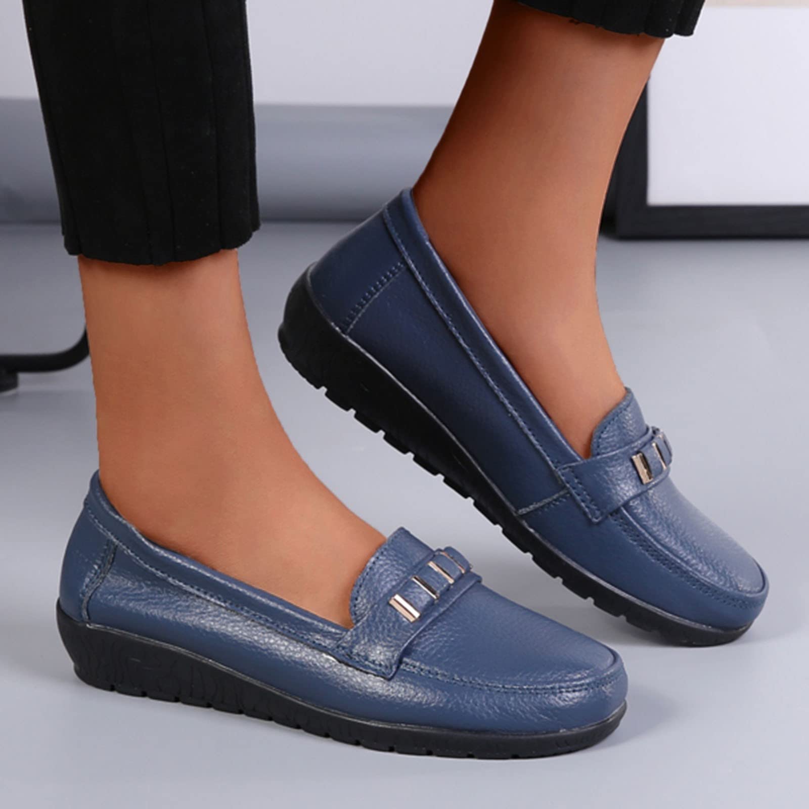 Summer Sandals for Women Sexy, Womens Shoes Wedges Wide Calf Sandals Running Water Shoes Heels Shoes Vintage Flip Flops Wide Width Shoes for Women Sandals Heels Dark Blue