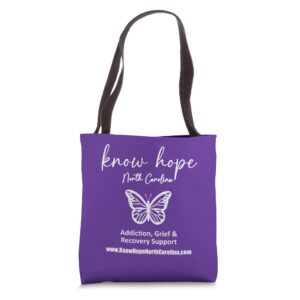 know hope north carolina tote bag