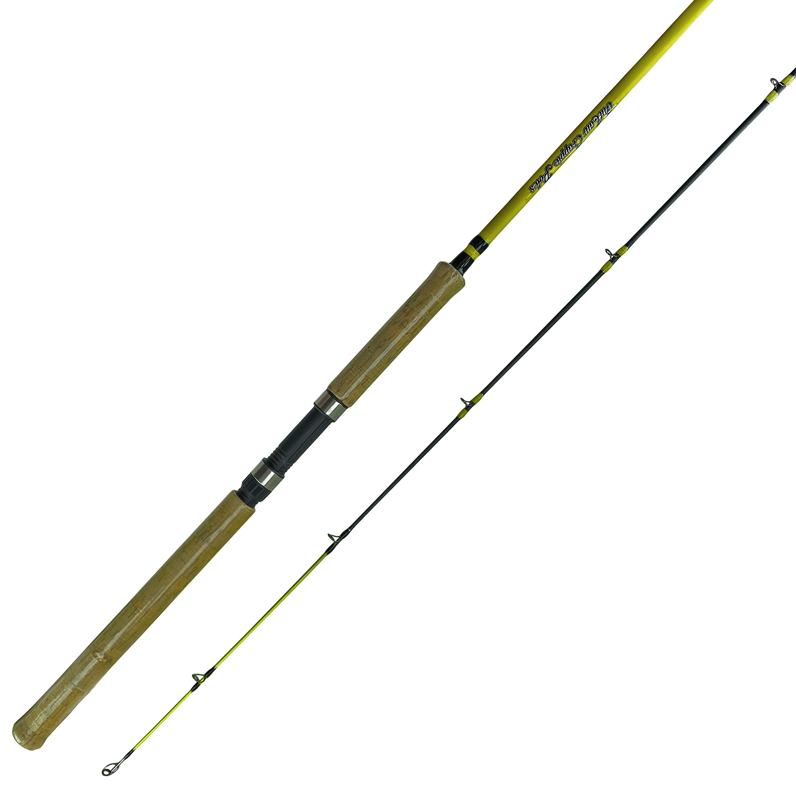 Outlaw Pro Series 12’ Crappie Spinning 2-Piece Rod for Fishing (1 Rod)