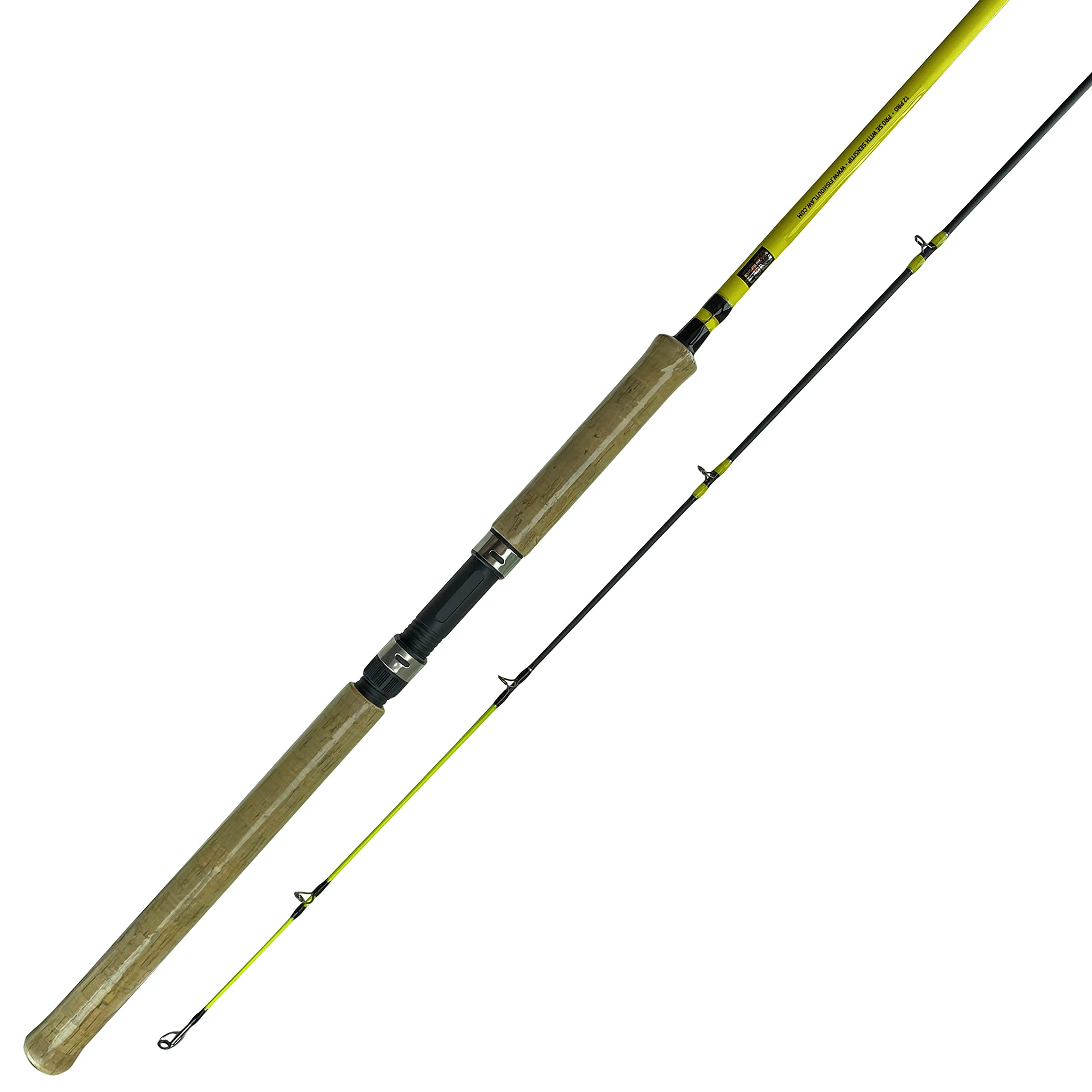 Outlaw Pro Series 12’ Crappie Spinning 2-Piece Rod for Fishing (1 Rod)