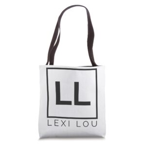 lexi lou logo tote bag