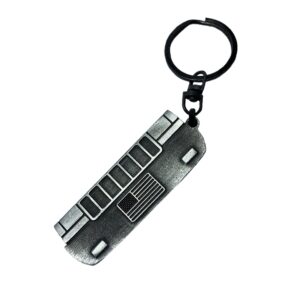 ALFAVIERA Clearance Metal Front Grille Car Keychain Suit Compatible For Jeep ZJ Grand Cherokee With American Flag, Key Chain Ring