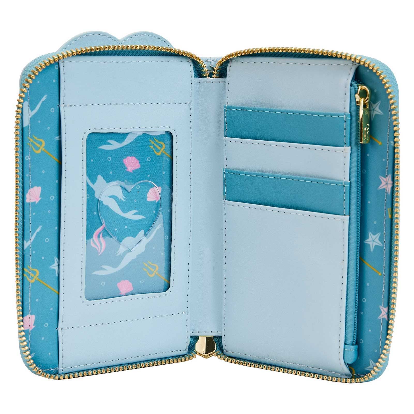 Loungefly Disney Little Mermaid Wedding Cake Zip Around Wallet Standard