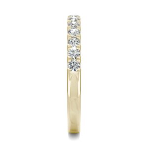 14K Yellow Gold Forever One 1.8mm Round Moissanite Wedding Band-size 8.75 0.29cttw DEW by Charles & Colvard