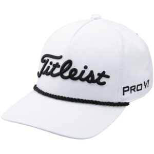 titleist tour rope golf hat white/black one size fits most