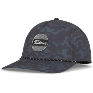 titleist boardwalk rope golf hat black/camo one size fits most