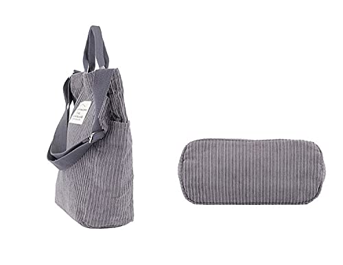 CYUREAY Tote Bag for Women, Dark Grey