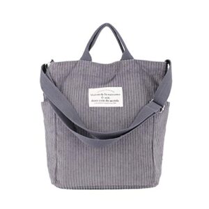 cyureay tote bag for women, dark grey