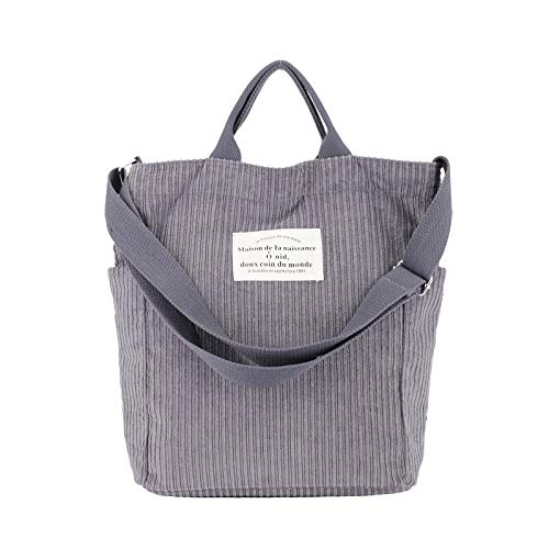 CYUREAY Tote Bag for Women, Dark Grey