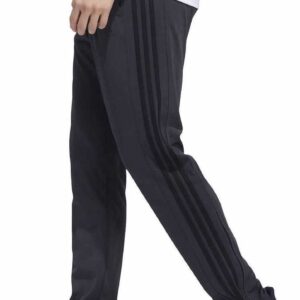 adidas Mens Midweight Essential Tricot Zip Track Pants (as1, Alpha, l, Regular, Regular, Carbon/Black)