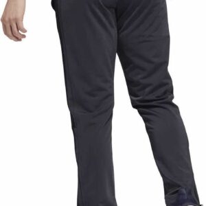 adidas Mens Midweight Essential Tricot Zip Track Pants (as1, Alpha, l, Regular, Regular, Carbon/Black)