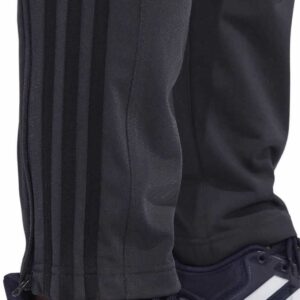 adidas Mens Midweight Essential Tricot Zip Track Pants (as1, Alpha, l, Regular, Regular, Carbon/Black)