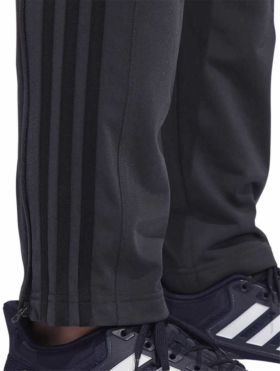 adidas Mens Midweight Essential Tricot Zip Track Pants (as1, Alpha, l, Regular, Regular, Carbon/Black)