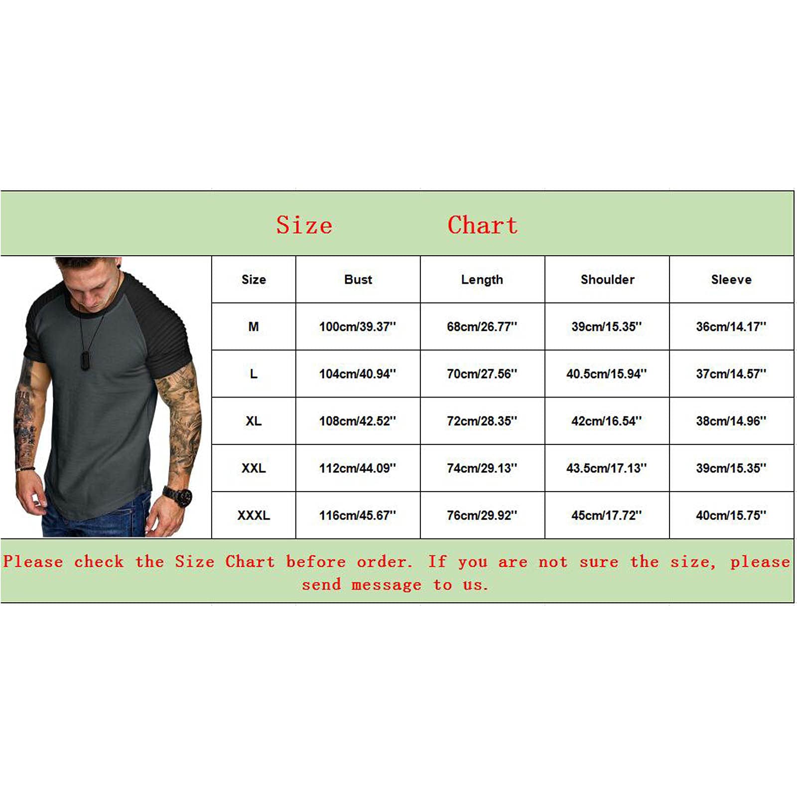 JSFOIRYROU Gym Workout T-Shirt for Men Pleated Raglan Short Sleeve Base Layer Muscle Bodybuilding Fitness Cotton Tee Tops (Dark Grey,X-Large)