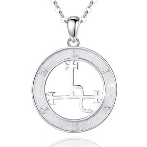 CELESTIA Lilith Necklace for Women Sterling Silver Pegan Jewelry Lilith Sigil Pegan Gifts for Women