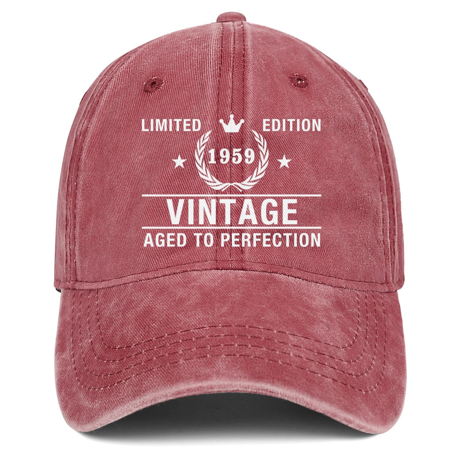 65th Birthday Gifts for Women Men 65 Vintage 1959 Trucker Hat Ideas Baseball Cap Red