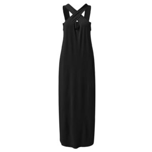 Dresses for Women 2023 Casual Loose Sleeveless Boho Long Beach Dress Criss Cross Slit Side Summer Maxi Sun Dresses