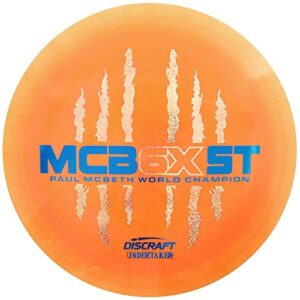 discraft limited edition paul mcbeth 6x commemorative mcbeast stamp undertaker distance driver golf disc - 173-174g