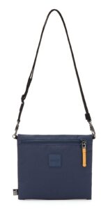 pacsafe go anti theft crossbody pouch, coastal blue