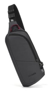 pacsafe vibe 150 2.5 liter anti theft sling pack, slate