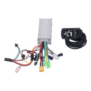 SPYMINNPOO Electric Bike Controller, 500W Brushless Motor Controller Controller with LCD Meter 36V 48V Ebike for E Scooter