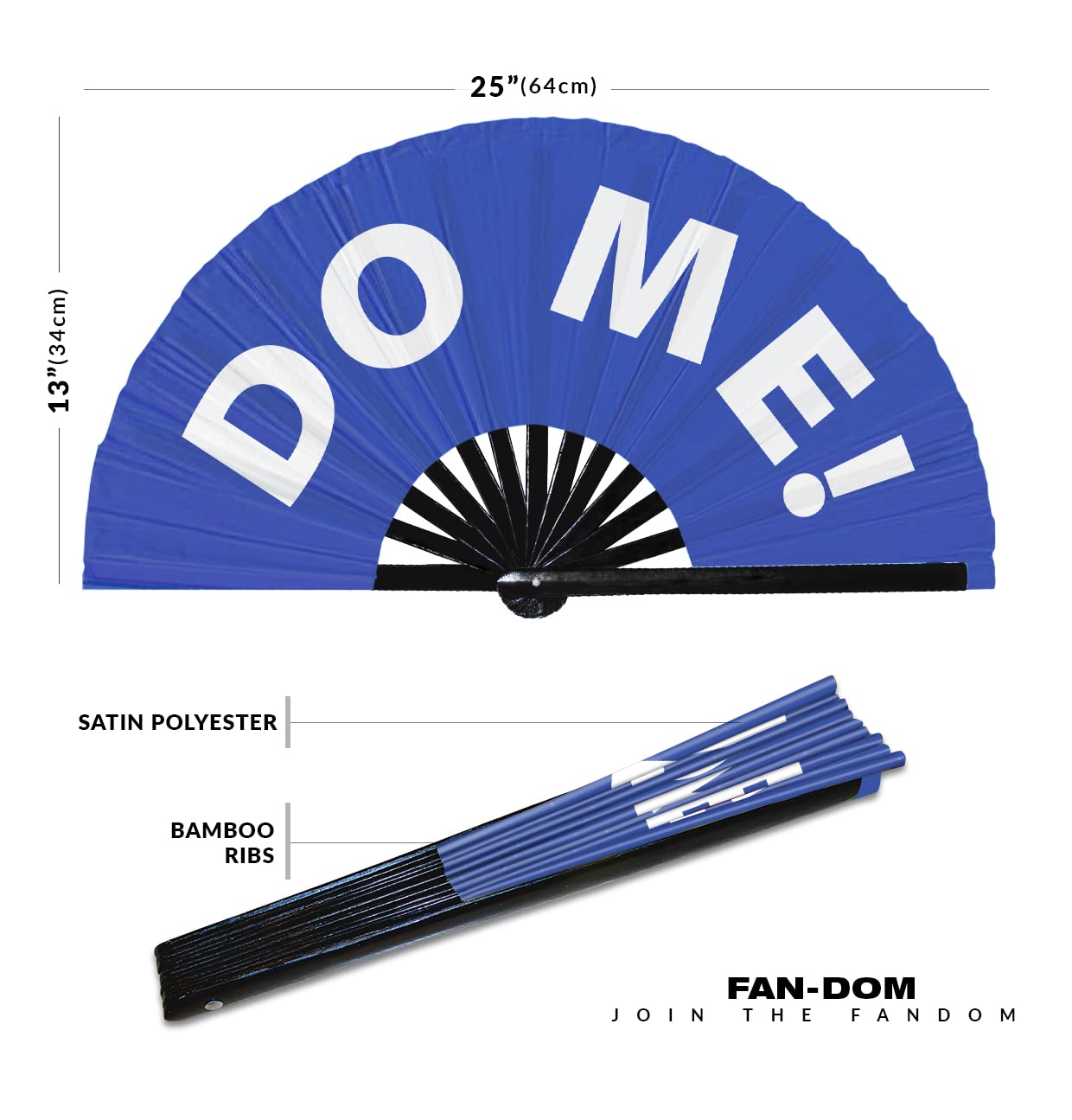 Do Me! hand fan foldable bamboo circuit hand fan funny gag slang words expressions statement gifts Festival accessories Rave handheld Circuit event fan Clack fans (Blue)