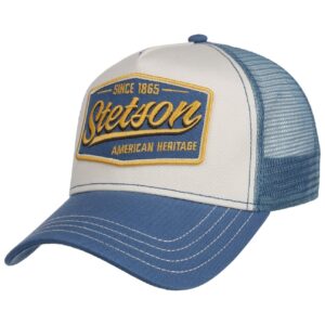 stetson since 1865 vintage trucker cap women/men blue one size