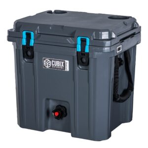 Cubix Outdoors QuadraX 20QT 2-in-1 Beverage Hard Dispenser & Cooler, Portable for Parties, Camping, Beach | Use as Water Jug or Sports Drink Cooler | Cold Retention 5 Days