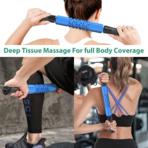 Hand Weights + Muscle Roller Massage Stick