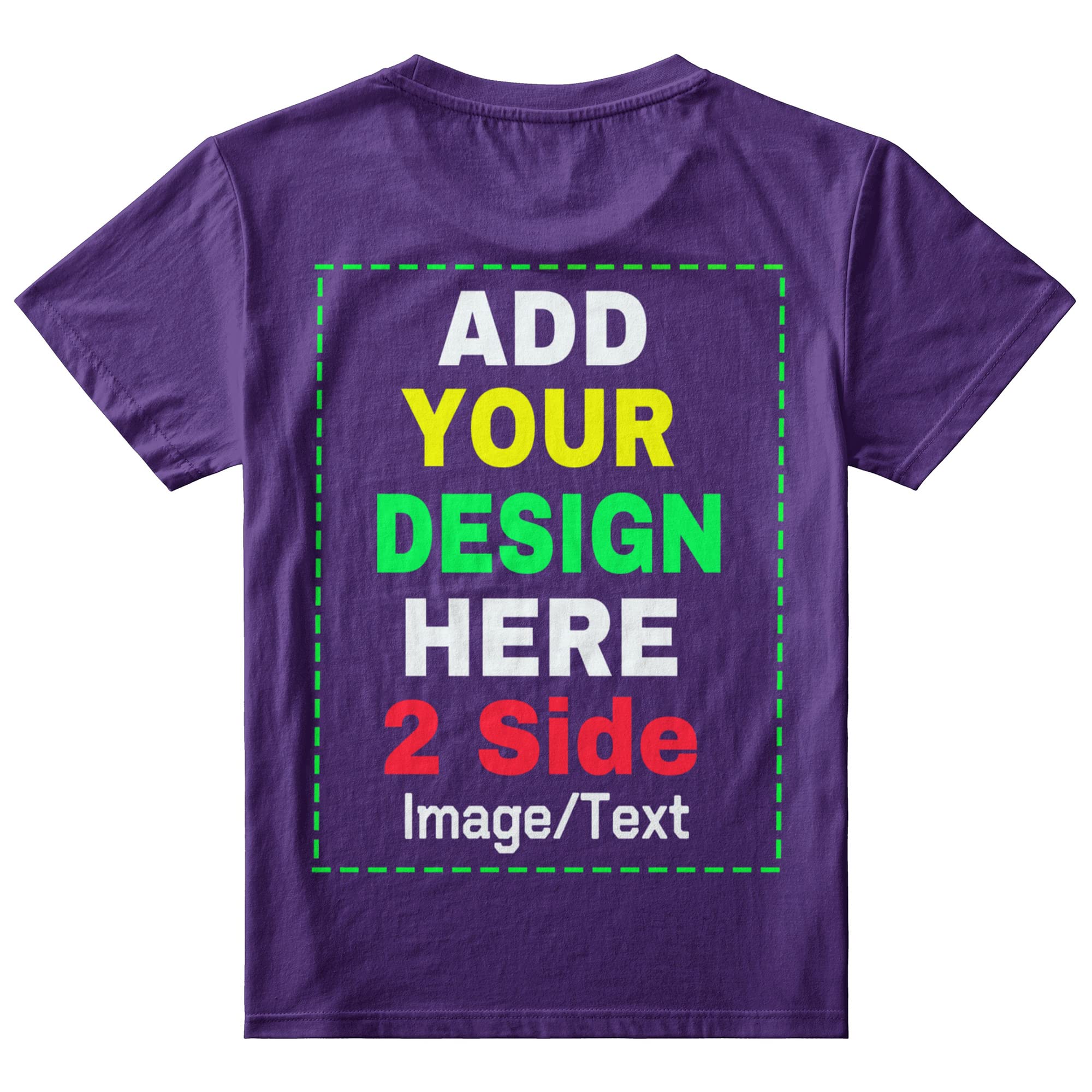 Custom T Shirts for Women, Personalized Tshirts Design Your Own Image Text T-Shirt Cotton Tee Front/Back Print Father Gifts