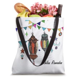 Ramadan Kareem Lantern Fanoos Canvas Tote Bag