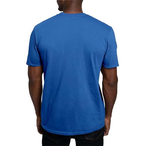 CafePress Skateboarding Silhouette T Shirt Men's Fitted Graphic T-Shirt Royal