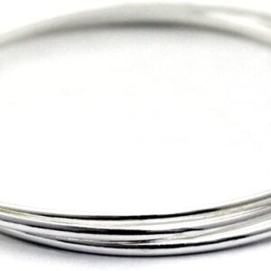 COSUMOSU 3 Piece Bangles Bracelet in Silver