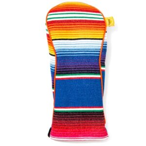 puebla serape material for driver (blue)