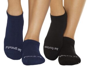 be grateful/be fearless 2 pack grip socks