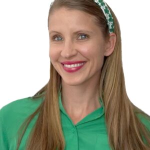 Shimmer Anna Shine St. Patricks Day Headbands and Scrunchie for Women and Girls (St Patricks Green Clover Shamrock)